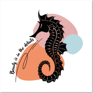 Beauty is in the details. Seahorses. Aesthetic Posters and Art